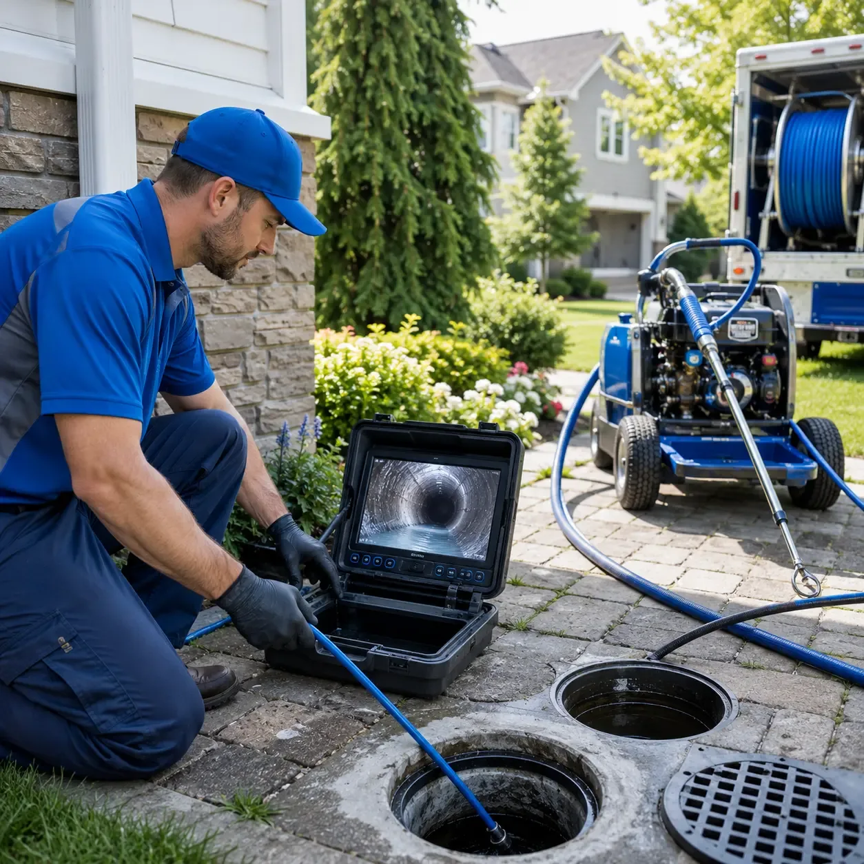 Outdoor drain cleaning professionals serving Roscoe, MN
