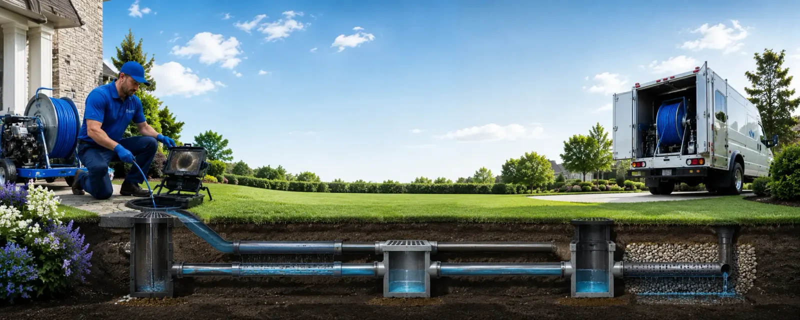 Outdoor drain cleaning information for Roscoe, MN